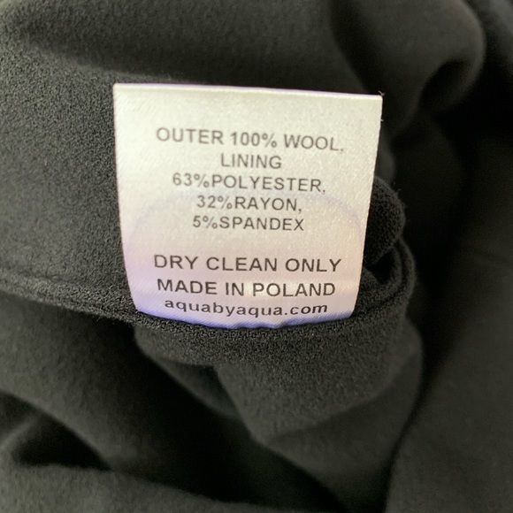 Aqua Snoop Boiled Wool Dress with Cut Out - Picture 6 of 9